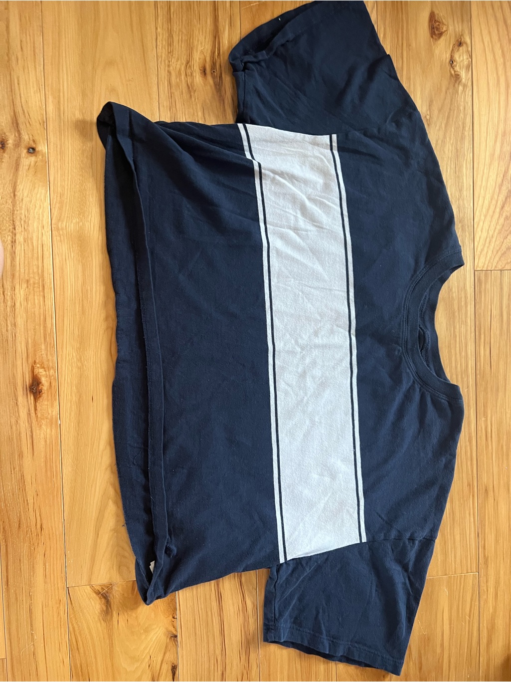 Hollister Navy Tshirt With White Logo